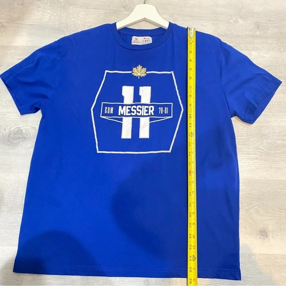 Molson Mens L Bright Blue Mark Messier The Alumni T-Shirt - Picture 5 of 11